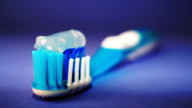 tooth brushing and whitening toothpaste