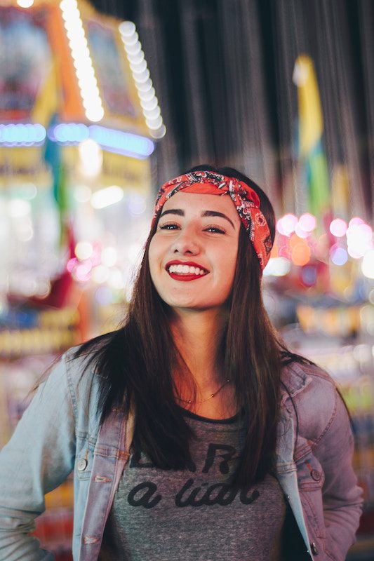smiling woman